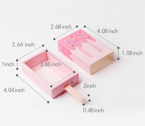 Adam Victor 3D Popsicle Box Design - Gift Boxes Funny Paper Candy Box for Party Decoration - 12 Pcs in Package, 2