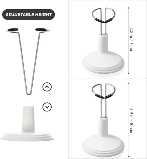 Toddmomy 4Pcs Mini Doll Toy Display Stand, Doll Support Holder for Window Display Decoration