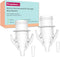 Narrow Neck Breastmilk Storage Bag Adapters for Medela Pumps, Compatible with Lansinoh and Nuk Bags by PumpMom