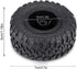 Oumefar 4pcs/Set RC Car Tires, Crawler Tires Rubber Tyres RC Accessories Remote Control Militaty Car Part for 1/16 Tracked Vehicles, Off Road Trucks RC Wheels