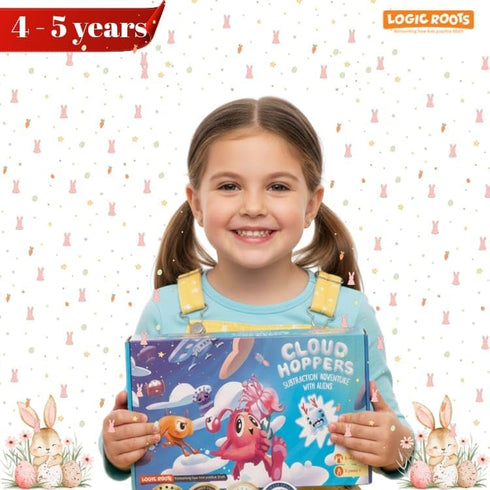6-8 1 Cloud Hoppers Addition and Subtraction Game - Fun Math Board Game for Year Olds, Easy to Play Educational Game