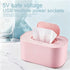 CTDWNT Portable Baby Wipe Warmer, Large Capacity Moist Wipe Dispenser with LED Display, Quiet & Even Heating, Diaper