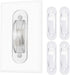 Wall Switch Guards Plate Covers - Child Safety Security Home Decor (4 Pack), Clear for Light Switch Protection