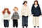 Aztec Imports, Inc. Dollhouse Miniature Doll Family, Modern Outfits, Set of 4 #G7672