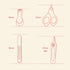LASTRAN 4 Set PCS Baby Manicure Safe Nail Care Tools Nail Clippers Newborn Nail Cutter Professional Manicure Kit