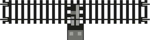 HORNBY Hobby Train Tracks - R8206 Power Track Straight Track Pieces - Small