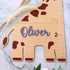 Customizable Giraffe Height Chart - Wooden Growth Ruler for Kids' Rooms