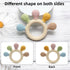 Set, 3-24 Baby Teether and Rattle Toy BPA-Free, Food-Grade Silicone, Easy-Grip Teething Rattle for Babies, Soothing