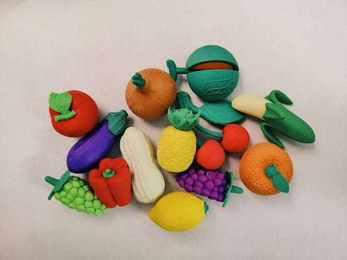 30PCS Children's Eraser, Mini Puzzle Pencil Eraser for Game Award Party, Carnival and School Supplies (Vegetables)