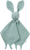 LAWKUL Baby Lovey Organic Cotton Muslin - Soft Security Blankets Comfy Lovie for Newborn Infants Boy Girls Unisex Bunny