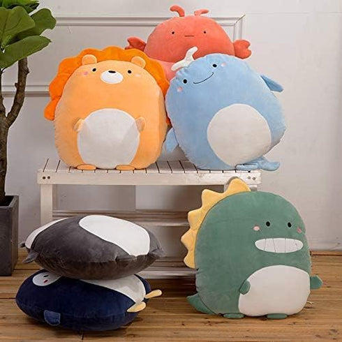 Cute Dinosaur Plush Hugging Pillow - Soft 12 Inch Stuffed Animal Toy for Kids Birthday, Valentine, Christmas