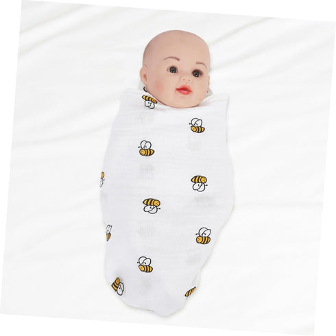 Muslin Swaddle Blanket, Soft Lightweight Cotton Wrap for Newborns, Breathable Boy Girl Gauze Blanket for Swaddling