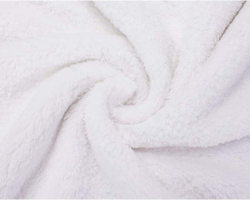 Cozy My Baptism Baby Christening Dedication White Blanket with Embroidered Cross Premium Soft Warm Coral Fleece