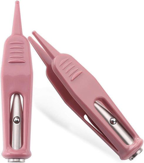 Onwon Infant Nose Cleaning Tweezer with LED Light Round-Head Safe and Effective Clip Care Ear Nose Navel Clean Tool