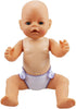Toyvian 6pcs Doll Diapers, Baby Doll Diaper Bag & Accessories, Reusable DIY Doll Underwear