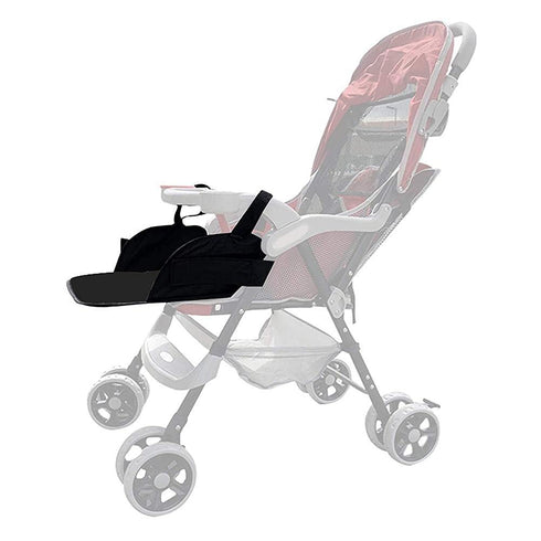 Pissente 13.78x11.81 Inch Universal Stroller Footrest Extension, Extended Seat Baby Stroller Footrest, Adjustable Leg