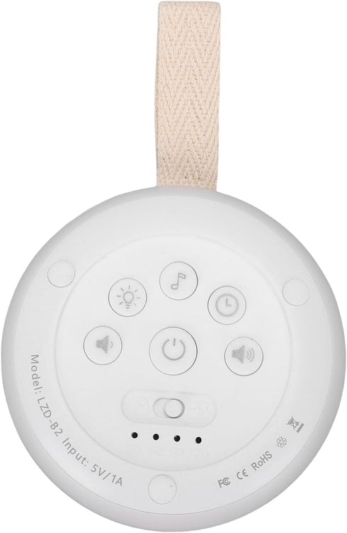 ICRPSTU 24 Portable White Noise Sound Machine Sleep Sounds, Amber Night Light, USB C Fast Charging, Child Lock