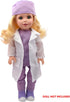 New Adventures Style Girls 18" Doctor Dress Up Set - 15 Piece Outfit & Accessory Set, Dress Up, Purple White & Pink