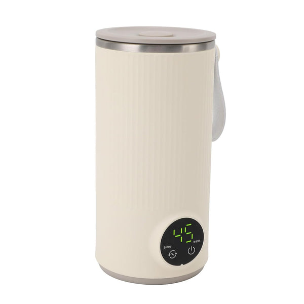 LICAEVEY Portable Milk Warmer Mixer, 400ML Baby Bottle Warmer, USB Charging Travel Breastmilk