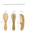 IEK Set) Baby Child Hairbrush Custom Engraved Wooden Brush for Newborn Baby Hair Brush Personalized Baby Comb Baby
