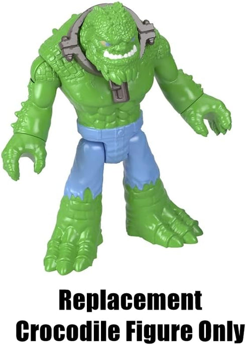 Replacement Part for Fisher-Price Imaginext DC Super-Friends Batsub Playset - GMP49 ~ Replacement Killer Crocodile Figure ~ Green with Blue Pants