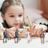NUOBESTY Indian Model Figures - 8 Pieces Horse Riding Plastic Indians Figurines Playset