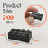 200 Piece Classic Building Bricks, 2x4 Building Blocks STEM Creative Building Toys, Dark Grey