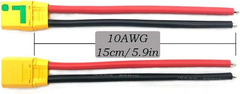 3 Pairs Amass XT90S XT90 Wire XT-90S Plug Male and Female Connector 150mm 10AWG for RC Lipo Battery