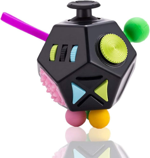 PAPOLGO Fidget Toys, Autism Toys,12 Sided Cube Toy Stress Relief,Anti Anxiety,ADHD,Focus,Boredom for All