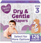 Generic Dry & Gentle Diapers Size 3, 126 Count, White