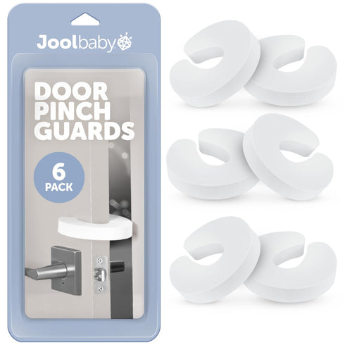 Door Pinch Guards (6 Pack), Baby Proof Doors, Extra Soft Foam, Child Safety Finger Protectors - Jool Baby
