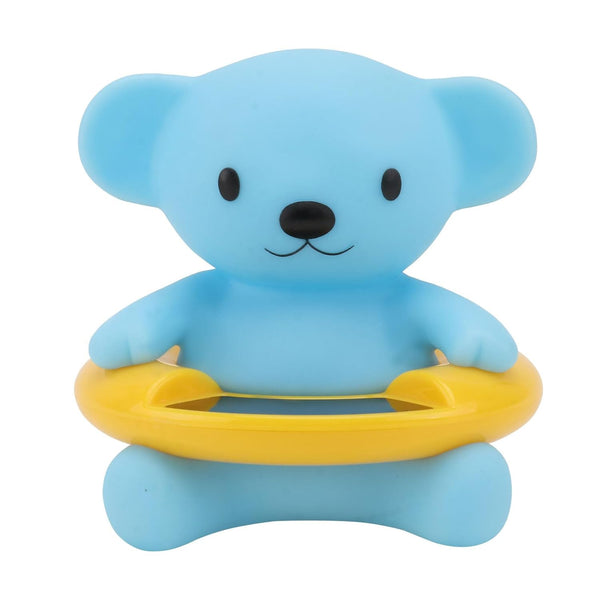 UPKOCH Bear-Shaped Bath Thermometer, Water Temperature Gauge for Newborns, Floating Blue Shower