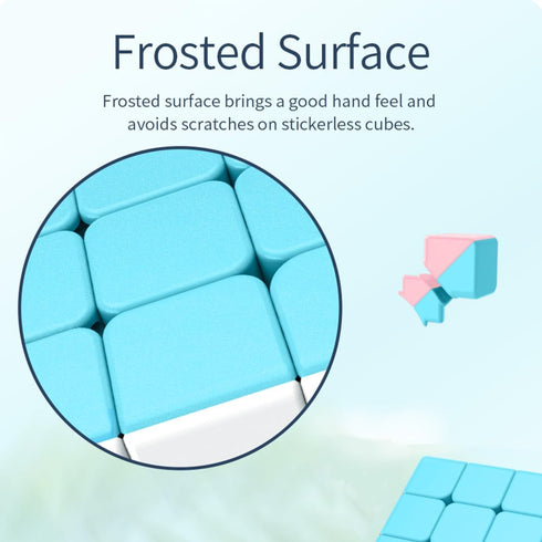 Generic 3x3x3 Speed Cube,Stickerless Magic Cube,Smooth Turning Puzzle Box with Anti-Sticky Design,The Most Educational