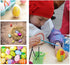 30pcs 2-3/8" Blank White Plastic DIY Easter Eggs