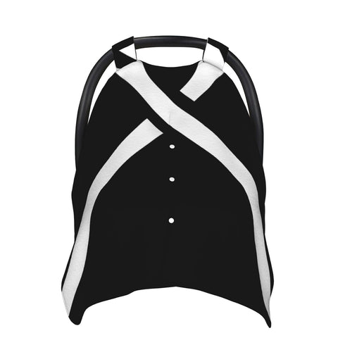 CQMZJHU Lacrosse Sticks Crossed Baby Car Seat, Rain Shelter, Multifunctional Nursing Cover for Newborns, Mother Care