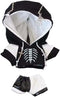 niannyyhouse 10cm Plush Doll Clothes, Black and White Color Blocked Hoodie Pants Doll Accessories
