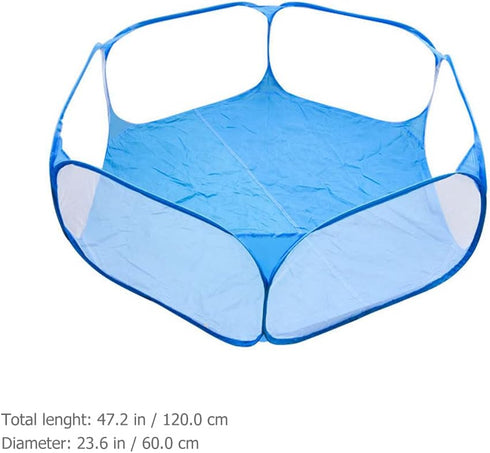 LUOZZY Animal Baby Playpen Foldable Safe Fence Anti-Slip Bases Baby Playard Breathable Pet Playpen Indoor Outdoor Yard Fence for Kitten Puppy Bunny Hamster Ferret, 47Inch