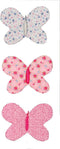 CribMATE Butterfly Nursery Room Canvas Wall Decor Pink Butterfly Baby Girl Nursery Decor