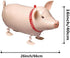 Soochat Pig Balloon Animal, Walking Mylar Foil Balloon for Birthday Wedding Party Decoration, 3 Pcs