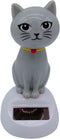 Cute Solar Powered Dancing Cat Doll Figure, Swinging Solar Toy, Car Dashboard Decoration