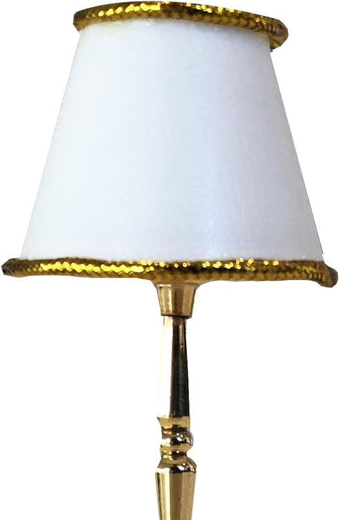 Mini Dollhouse Floor Lamp, LED Miniature Lighting for Dolls House Decor, Battery Operated Functional Light Accessories