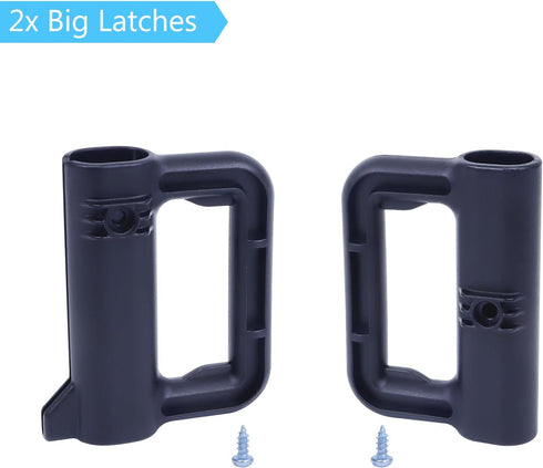 Retractable Baby Gate Replacement Parts, Full Set Wall Mounting Kits for Mesh Gate, Black