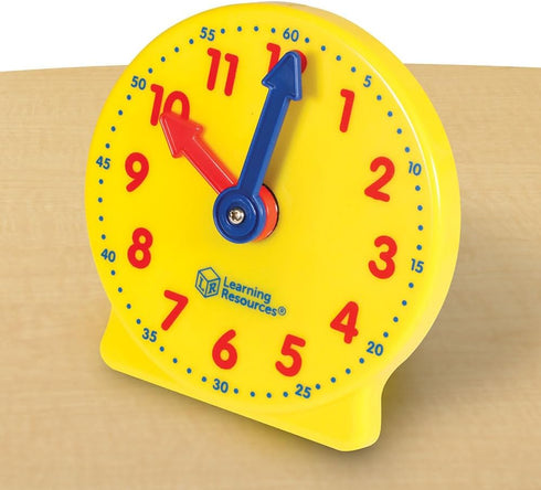 5and Learning Resources Big Time Mini Clock, Teaching Clock, Classroom Accessories, Ages UP