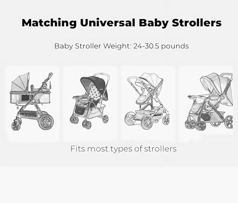 Universal Stroller Rain Cover, Clear Waterproof Weather Shield for Baby Stroller, Protection from Snow and Rain