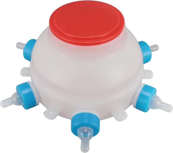 Fockety Lamb Milk Feeder Bottle, 6 Pacifier Round PC Plastics Easy to Clean
