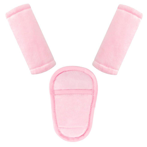 Car Seat Straps Pads for Baby Girls 3 Pieces,Super Soft Car Seat