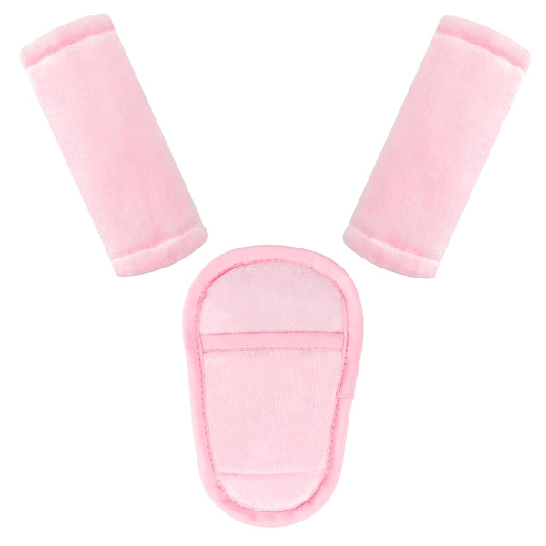 Car Seat Straps Pads for Baby Girls 3 Pieces,Super Soft Car Seat