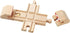 2 maxim enterprise, inc. Wood Intersection Track with Buffer Stops, Wooden Track Accessories for Toy Train, Red