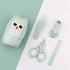 LASTRAN 4 1 Set Set in Nail Care Kit Nail Clippers Scissors Nail File Tweezers with Cute Case Manicure Pedicure
