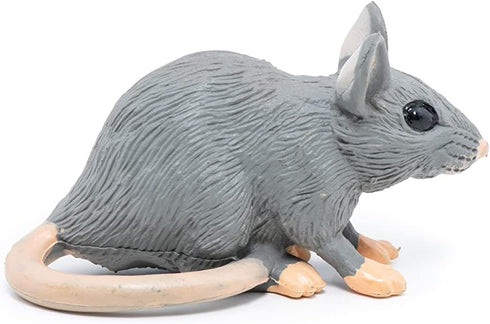 Papo Hand-Painted Figurine - Wild Animal Kingdom - Grey Mouse - 50205 - Collectible for Children 3 Years Old and Up